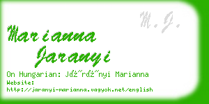 marianna jaranyi business card